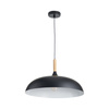 Lampa wisząca SAUCER 45 cm -  czarna minimalistyczna oprawa do wnętrz nowoczesnych