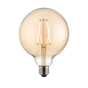 E27 LED Filament Globe 170x125mm Amber 2W