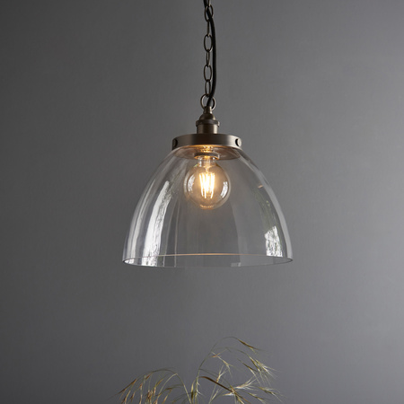 Hansen Grand 1 Pendant Light Brushed Silver
