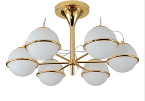 NOWOCZESNA LAMPA SUFITOWA PLAFON ZŁOTY TIVOLI W6