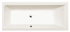 CLEO wanna prostokątna 180x80x48cm, ivory