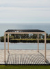 Pergola ogrodowa BIZZOTTO OCEAN 3X4 – antracytowy / naturalny