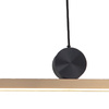 Lampa wisząca BOOGIE 88 cm- LED, złota listwa z czarnym akcentem