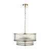 Ridgeton 5 Pendant Light Antique Brass