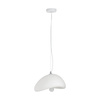 Lampa wisząca STONE 30 cm - biała lampa w stylu japandi