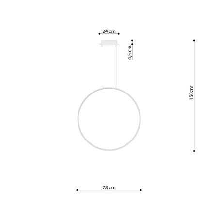 Lampa wisząca RIO 78 beżowa LED 4000K