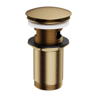 korek klik-klak do umywalki z przelewem, brąz antyczny szczotkowany