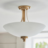 Welles 3 Ceiling Light Brushed Aged Brass