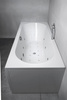 VIVA B wanna z hydromasażem, 185x80x47cm, Highline Hydro-Air, chrom