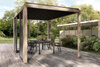 Pergola ogrodowa BIZZOTTO OCEAN 3X4 – antracytowy / naturalny