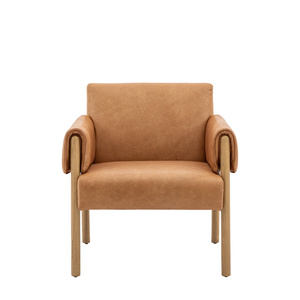 Stratford Armchair Brown Leather 755x725x800mm