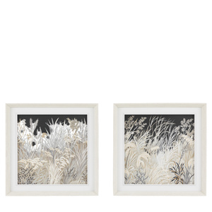 Obraz w ramie „Evening Peace” – biały, 30,5 × 3,2 × 30,5 cm, zestaw 2 szt.