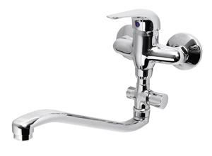 AQUALINE 35 bateria umywalkowa/wannowa ścienna,  chrom