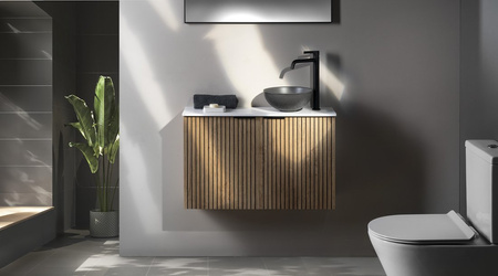 LATUS X szafka umywalkowa 39,4x50x22cm, dąb Sherwood