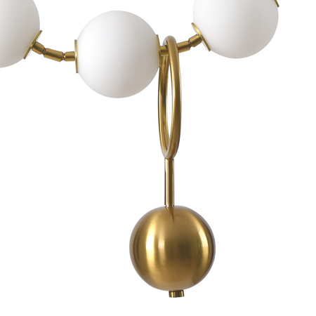 Lampa wisząca CORALLI L -LED, biało-mosiężna