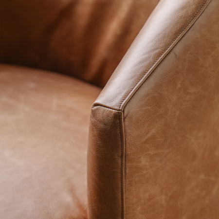 Tindon Armchair Vintage Brown Leather 710x750x790m