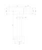 syfon umywalkowy ozdobny, grafit szczotkowany