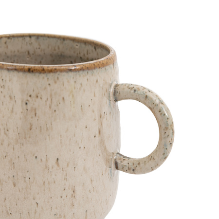 Speckle Glaze Mug Oatmeal (4pk)