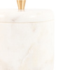 Veta Marble Rounded Box White 100x100x114mm