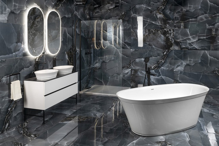 FLORINA wanna wolnostojąca, kompozyt, 170x80x61cm, biała