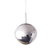 Lampa wisząca GLAM M srebrna 28 cm