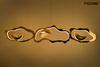 MOOSEE lampa wisząca CHAIN 210 złota