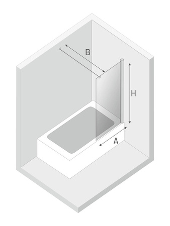 PARAWAN NAWANNOWY AVEXA WHITE   100x150 CZYSTE 6mm ACTIVE SHIELD