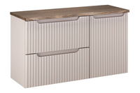 Zestaw meblowy 100cm z blatem i szafką z koszem na pranie