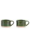 Rustic Mug Green (4pk)