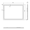 Lustro GEMINI z oświetleniem LED 60x80cm