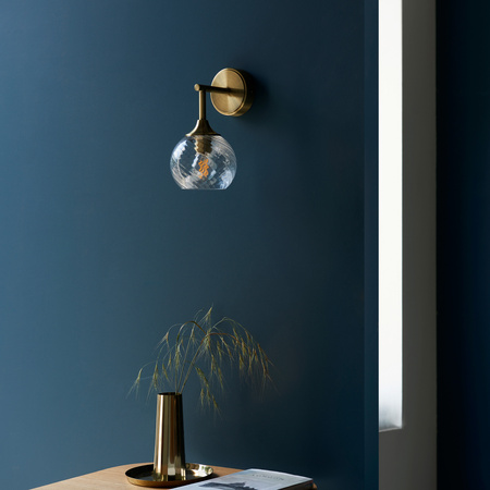 Allegra 1 Wall Light Antique Brass