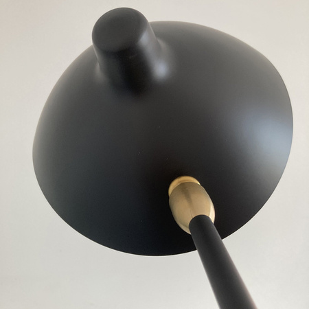 CRANE-3F - lampa podłogowa metalowa 3-ramienna, czarna, 210 cm