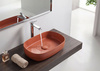 INFINITY OVAL umywalka ceramiczna nablatowa 55x36cm, terracotta