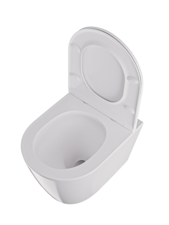 Miska WC VORTEX z deską biały połysk AMARO TR2217R