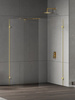 Kabina prysznicowa EVENTA GOLD SHINE WALK-IN U 160x100x200 szkło czyste 8mm Active Shield 2.0