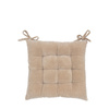 Cotton Velvet Seatpad Natural 430x430mm