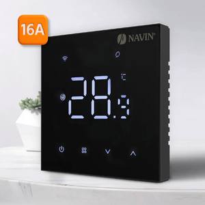 Termostat sterownik z Wi-Fi NAVIN WT410 W-16A do ogrzewania podlogowego, czarny