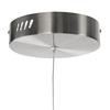 Lampa wisząca CIRCLE 40 cm - LED, ring nikiel szczotkowany