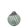 Morella Swirl Hand Carved Glass Vase Sage 300mm