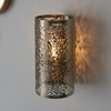 Kinkiet Secret – antyczny mosiądz, 12,8 × 14,5 × 25 cm
