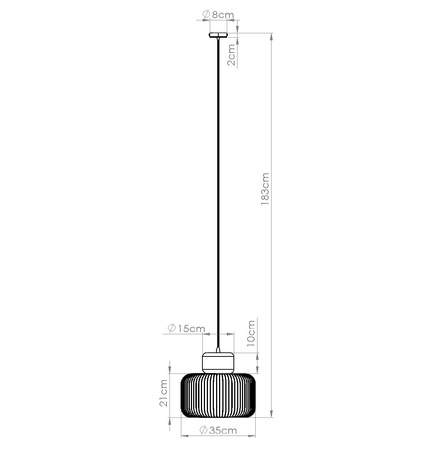 Lampa wisząca GABBIA 35