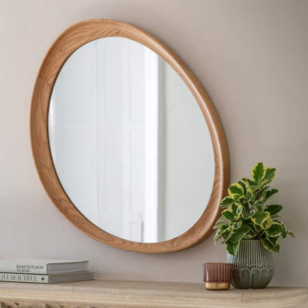 Copenhagen Pebble Mirror Oak 800x37x780mm