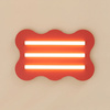 Plafon KLOVER czerwony
