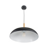 Lampa wisząca SAUCER 45 cm -  czarna minimalistyczna oprawa do wnętrz nowoczesnych
