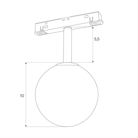 Maxlight M0016N Lampa  Magnetyczna System On/Off 6W 525LM 3000K
