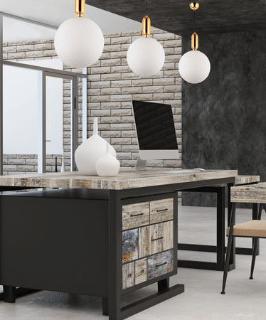 NOWOCZESNA LAMPA WISZĄCA ZŁOTA ORITO D30