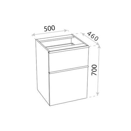 Kosz cargo wiszący Dallas 500