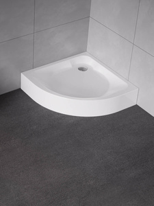 Brodzik prysznicowy CANTARE półokrągły R55 90x90x18,5 gł. 3,5cm - 90 (bez obudowy, podstawa stelaż)