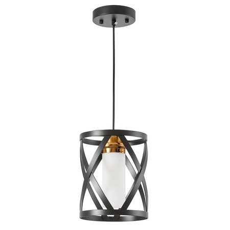 LAMPA WISZĄCA LOFT CZARNO-MOSIĘŻNA ASTILA W1