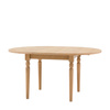 Eton Round Ext Dning Table Natural 1100/1500x750mm